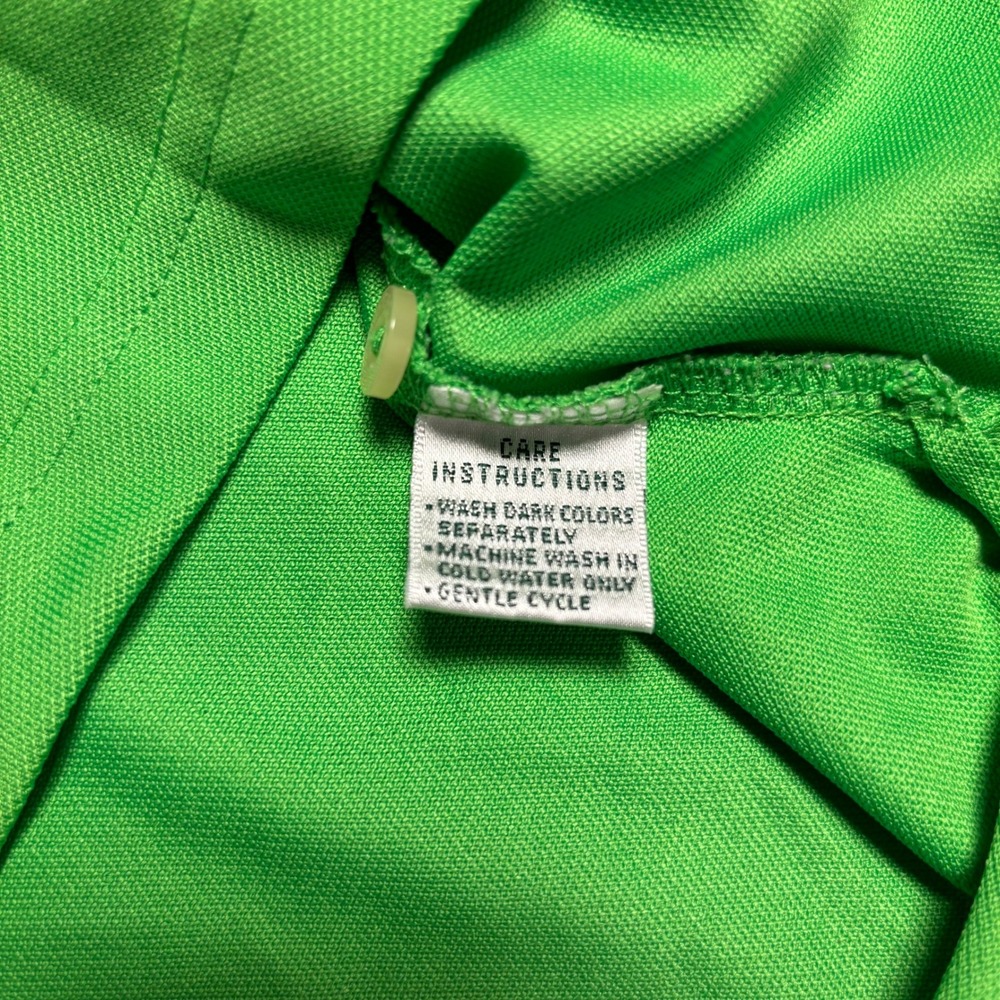 Masters Tech Mens Polo Shirt Size XXL Green Golf Short Sleeve Performance - Picture 9 of 10